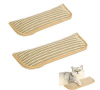Almohada de hierba gatera de sisal natural, duradera y duradera, extremos para que los gatos mastiquen, ayudando a limpiar los dientes y aliviar el estrés. Adecuado para gatos de interior, gatitos y