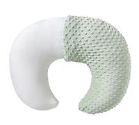 Almohada de lactancia y posicionador para lactancia materna y alimentación con biberón, apoyo para bebé, tiempo de barriga, soporte para sentarse al bebé, soporte para el tiempo de espera (verde)