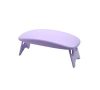almohada de las uñas, Folding Nail Arm Rest Hand Manicure Pillow Cushion Holder Desk Support Mat Multicolor(PurpleA)