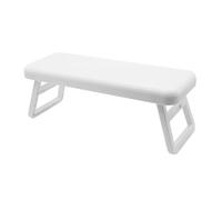 almohada de las uñas, Memory Foam Foldable Nail Arm Rest Multicolor 10.5x27.9cm Faux Leather(White)