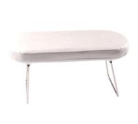 almohada de las uñas, Nail Arm Rest Ergonomic Memory Foam Faux Leather Hand Pillow For Manicure, Pink White(White)