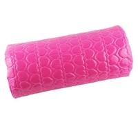 almohada de las uñas, Nail Arm Rest Pillow Memory Foam Faux Leather Multicolor 30x9x6cm(Leather rose red)