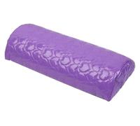 almohada de las uñas, Nail Arm Rest Semicircle Cushion Faux Leather Memory Foam Multicolor 30x13x6cm(PURPLE)