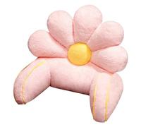 Almohada de lectura con soporte para el brazo, bonita almohada de piel sintética en forma de flor, almohada de lectura para sentarse en la cama, para descansar, ver la televisión, juegos, funda
