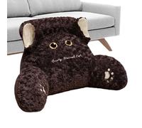 Almohada De Lectura De Cama Gato,Almohada De Espalda De Gato,Cojín de Respaldo de Animales de Peluche - Almohadas de Lectura para Adultos, Almohadas únicas para el Respaldo de Animales, cojín para la