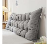 Almohada De Lectura De Lino Respaldo Cabecera De Cama Confort Cojín Lumbar para Cama De Día Ventanal Sofá Tatami Cojín De Soporte Lumbar Funda Lavable(05,120x50cm)