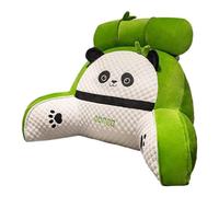 Almohada de lectura en cama, almohada de lectura, carpeta de lectura con reposabrazos, almohada de lectura con motivo de panda para sentarse en la cama, respaldo de almohada para adultos para leer