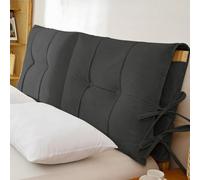 Almohada De Lectura Suave Y Funda De Cabecera 2 En 1，Funda De Cabecera Camarespaldo Cabecero ，Cojin Lectura Respaldo De Cama Almohada para Individual Doble(B,78 x 32 x 4 in(200x80x10 cm))