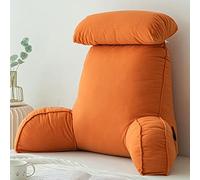 Almohada de lectura súper grande para adultos, cojín de apoyo lumbar y espalda con almohada para el cuello, densidad óptima para una postura natural, ideal para leer, ver la televisión y jugar.