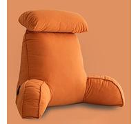 Almohada de lectura y descanso en cama con brazos de apoyo, cojín de apoyo lumbar para comodidad de espalda mientras te relajas, lees o ves la televisión, ideal para un tiempo de ocio acogedor
