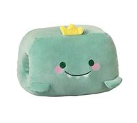 Almohada de mano de felpa de dibujos animados de invierno, calentador de manos, siesta, débil héroe, clase 1, almohada de brazo, no eléctrica, artículos esenciales de viaje, regalos para niños (verde)