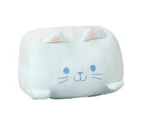 Almohada de mano de felpa de dibujos animados para niños, calentador de manos, siesta, débil héroe, clase 1, almohada de brazo, no eléctrica, artículos esenciales de viaje, regalos para niños (azul)