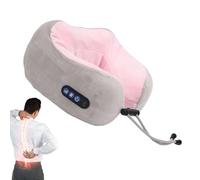 Almohada de masaje Cervical genérica - 3 niveles de calor eléctrico recargable soporte silencioso | Almohada de viaje para ver TV viaje pausa sentado cama sofá oficina casa
