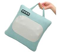 Almohada de Masaje de Espalda Eléctrica, Almohada de Masaje de Cintura para el Cuello, Cojín de Masaje de Hombro Cervical Eléctrico de Vibración de Compresión en Caliente de 3 Modos(Pasto verde)