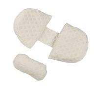 Almohada de Maternidad de la Cuña, Almohada Ergonómica en Forma de U de la Cuña del Embarazo de la Ayuda Lumbar para el Hospital (Dorado)