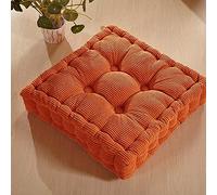 Almohada de mesa - Cojín acolchado de algodón perlado para asiento grueso mate para uso en interiores y exteriores, 40 x 40 cm