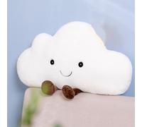 Almohada de nube, almohada con forma de nubes de dibujos animados, cojín para reposar la cintura, almohadas de lectura, soporte de respaldo de silla para dormitorio, oficina, coche