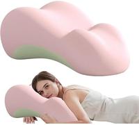 Almohada de Pareja for Intimidad, Cojín Posicionador Corporal | Ronquidos del sueño for la recuperación post-deporte(Pink)