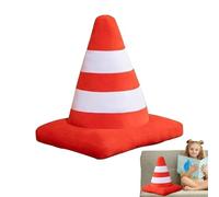 Almohada de peluche cono de circulación 3D Mini juguete de carretera creativo | Simulación Cono Construcción, Cojín Rueda, Signo Juego, Decoración Divertida, Juguete Interactivo, Regalo Niño Adulto