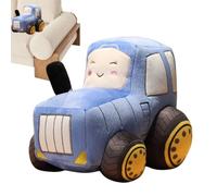Almohada de peluche de tractor abrazo - Almohada de tela suave, decoración de sofá grande | Cojín de tractor de juguete con un aspecto dulce, silueta esponjosa para la cama, decoración del hogar,