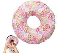 Almohada de perforación de oreja de 9 pulgadas con cremallera invisible, almohada en forma de O con un agujero para la oreja para dormir de lado, libera el dolor de oído, inflamación de oído, úlceras