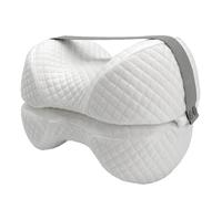 Almohada de pierna para dormir de lado, cojín ergonómico de espuma viscoelástica, cómodo separador de rodilla, lavable, almohada de apoyo para dormir, posicionador de piernas durante el embarazo