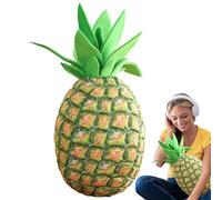 Almohada de piña, peluche piña | lindos animales de peluche de frutas de piña de simulación de 18,9 pulgadas, almohada cómoda y de felpa para coche, accesorio de fotos, regalos de fiesta, regalo de