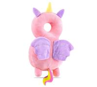 Almohada de protección para la Cabeza del bebé, Protector de Cabeza para Bebés, Almohada Mochila de protección, modelo unicornio, para Bebé Aprende a Caminar O Correr, rosa