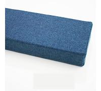 Almohada de puente lavable para cama individual a king, 180 x 20 x 20 cm, cojín cómodo azul para cabecero y estribo, soporte perfecto para reposabrazos