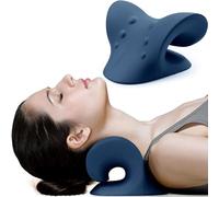 Almohada de relajación para hombros, dispositivo de estiramiento del cuello para aliviar el dolor de la articulación temporomandibular y alineación cervical, almohada quiropráctica, estirador de