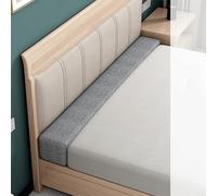 Almohada De Relleno De La Brecha De Cama, Extensor De Colchón Antideslizante Para Huecos De Cabecera/pared, Esponja 45d De Alta Densidad Con Cubierta Lavable Extraí(Size:180x10x10cm,Color:gris oscuro)