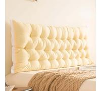 Almohada de respaldo grande para lectura y relajación, cojín suave con lazos de fijación, soporte cómodo para cama, sofá y rincón de lectura, perfecto para decoración del hogar