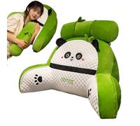 Almohada De Respaldo para Sentarse En La Cama,Almohada De Lectura En La Cama | Respaldo de Lectura con Brazos - de Descanso en Cama Panda con Funda Lavable: para Leer, Mirar televisión, Jugar