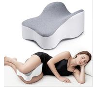 Almohada de rodilla larga de 14 pulgadas para dormir de lado, soporta completamente los muslos y las rodillas para la separación requerida de la rodilla, almohada de pierna para dormir de lado entre