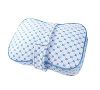 Almohada de rodilla para personas que duermen de lado, cojín para dormir de lado con correa, cojín posicionador de piernas, para alineación de columna cervical, recuperación, embarazo, viaje, cama