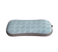 Almohada de trigo sarraceno con textura de masaje para el hogar, color sólido, simple, fresca y cómoda, color azul