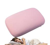 Almohada de viaje - 34 x 24 x 10 cm, portátil fácil de llevar, cuna de espuma viscoelástica para camping, almohada de viaje ligera, soporte para el cuello, cojines ergonómicos para dormir