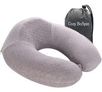Almohada de viaje - Almohada de espuma viscoelástica para el cuello, almohada de apoyo y ligero paquete rápido para camping, cojín de descanso para dormir