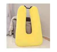 Almohada de Viaje Cojin de Viaje Almohadas de viaje de felpa para el asiento trasero del automóvil, almohada de cuello de viaje en forma de U, cojín para avión Almohada Viaje Almohada Cuello(Yellow)