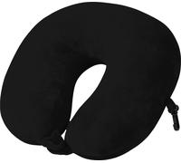 Almohada de viaje de espuma con memoria cuddlebug negra