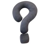 Almohada de viaje para el cuello, almohada de viaje creativa en forma de U - Almohada curva creativa grande signo de interrogación de 21,65 pulgadas, , almohada decorativa multifuncional para