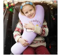 Almohada de Viaje para Niños, Almohada de Viaje, Almohada de Viaje con Forma de Y para El Cinturón de Seguridad del Coche, Almohada Cervical para Viajes Largos para Adultos Y Niños