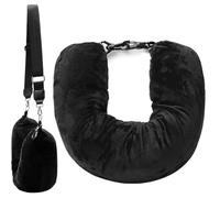 Almohada de Viaje Rellenable, Almohada Viaje Rellenable, Almohada Viaje, Almohada de Viaje Rellenable con Ropa, Almohada de Cuello Rellenable para Viajes, Almohada Tubular Viaje, Viaje en Tren, Avion