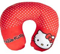 Almohada de Viaje Tataway Hello Kitty para bebés, Almohada de Cuello con Lunares Rojos para Coche y avión, Suave Soporte Cervical en Tela Suave con Acolchado Interior
