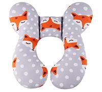 Almohada de Viaje Vocheer para bebé de 0 a 1 año, cojín de Apoyo para la Cabeza y el Cuello para Asiento de Coche, Asiento de Cochecito