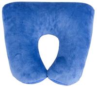 Almohada de viaje WALSER 30811, almohada de viaje 2 en 1, almohada de apoyo para el cuello, azul