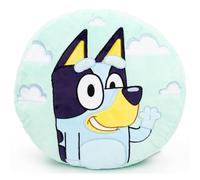 Almohada decorativa con forma de Bluey de Jay Franco - Almohada de peluche supersuave para ni os - Mide 33 cm (Producto oficial de Bluey)