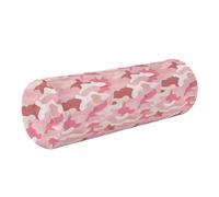 Almohada decorativa para el cuello, almohada redonda cilíndrica, soporte cervical, color rosa