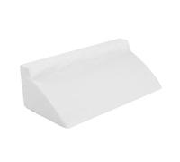 Almohada En Forma De Cuña, Cama Almohada En Forma De Cuña Cojín En Cuña De Espuma Con Funda De Cremallera Lavable Almohada De Apoyo Lumbar Trasero Con Elevación De Piernas(Blanco)