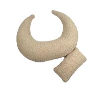 Almohada en forma de luna, suave y cómoda, cojín para la cabeza de recién nacidos, almohada para posar para estudio